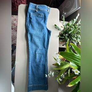 Pilcro and the Letterpress Anthropologie Denim Jeans High waist, button detail